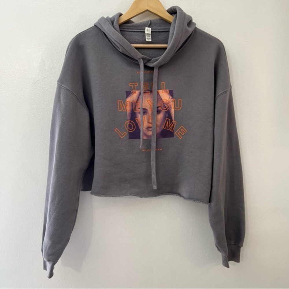 Demi Lovato Medium Bella Canvas Cropped‎ Hoodie